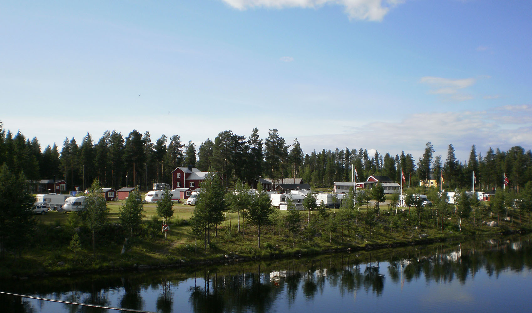 Camping meselefors i vilhelmina södra lappland, sverige